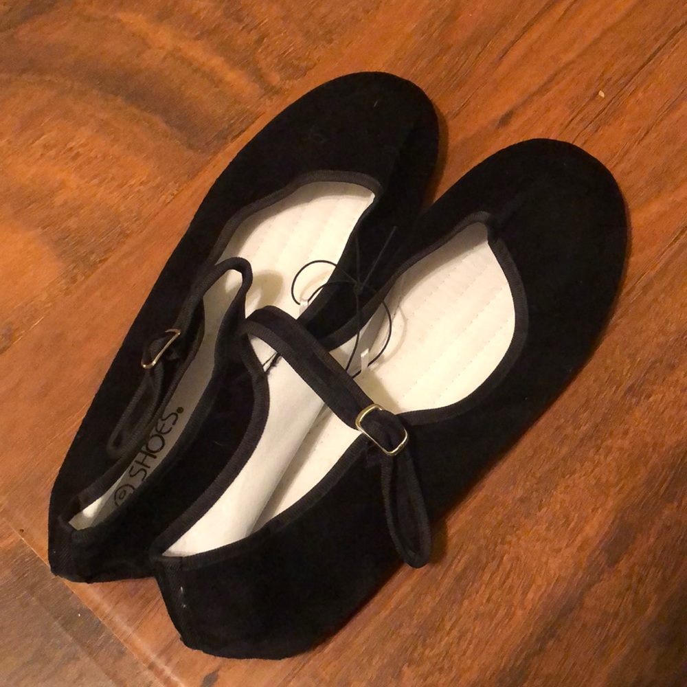 Black Velvet Mary Janes